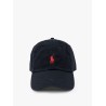 Cotton baseball hat with logo embroidery