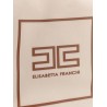 Canvas shoulder bag with embossed logo