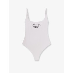 One-piece swimsuit with Logo print