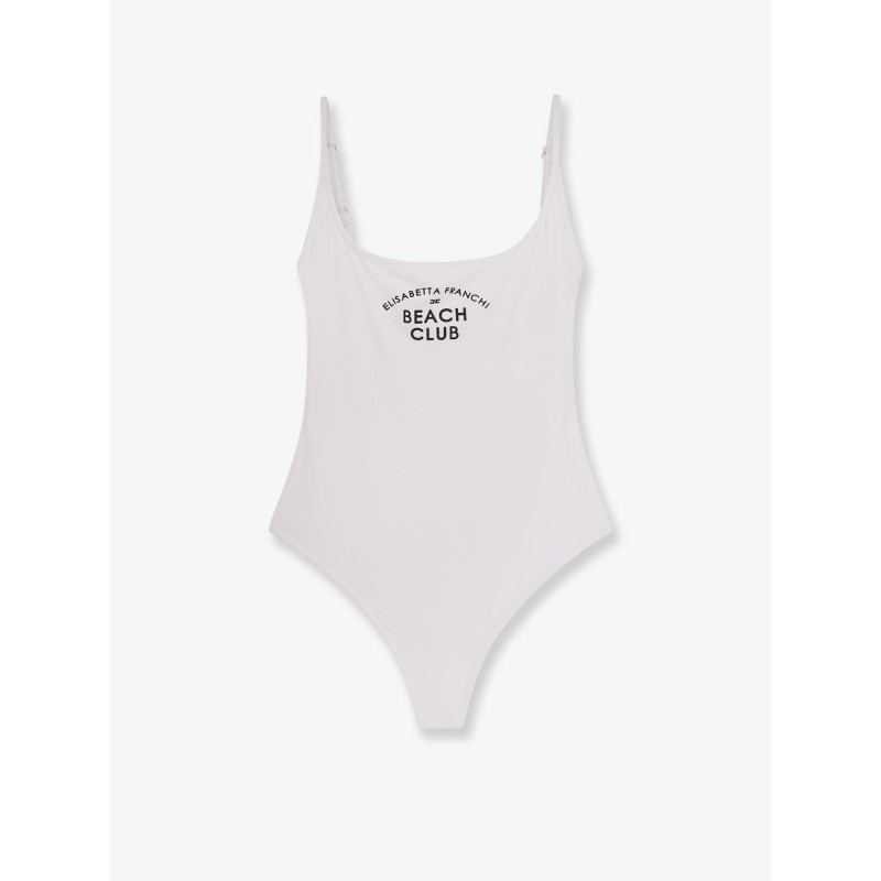 One-piece swimsuit with Logo print