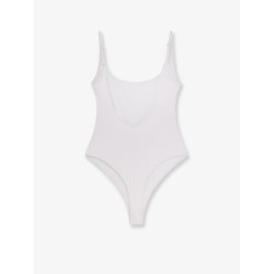 One-piece swimsuit with Logo print