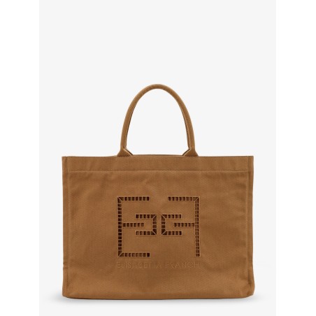 Canvas shoulder bag with logo