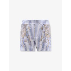 Celana striped cotton shorts