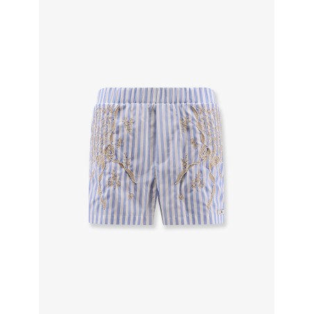 Celana striped cotton shorts