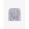 Celana striped cotton shorts