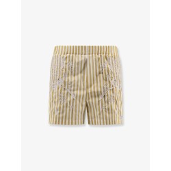 Celana striped cotton shorts