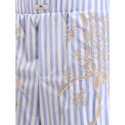 Celana striped cotton pajamas trousers