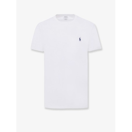 Cotton T-shirt with logo embroidery