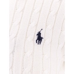 Cotton cardigan with cable knit