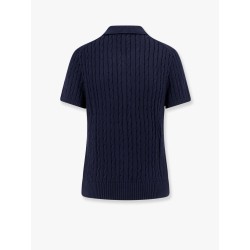 Cotton cardigan with cable knit