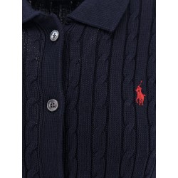 Cotton cardigan with cable knit