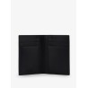 Leather card holder with Intrecciato motif