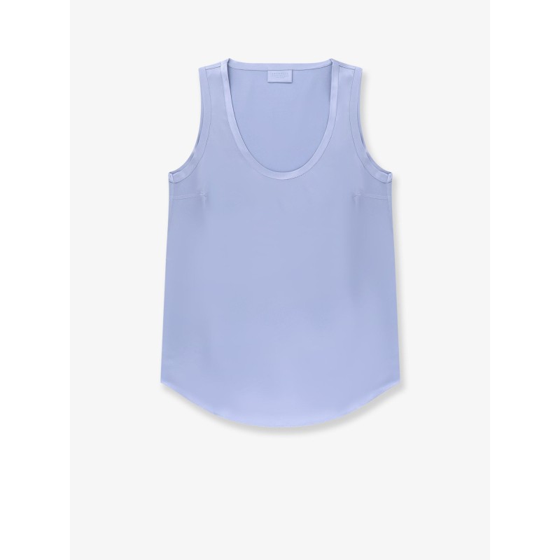 Stretch silk top