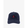 Cotton baseball hat with logo embroidery