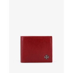 Cross Emblem leather wallet