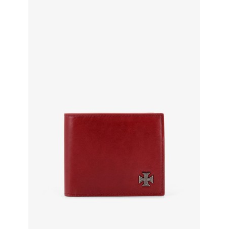 Cross Emblem leather wallet