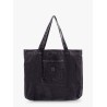 Rivet tote black denim bag