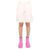 FAUX LEATHER BERMUDA SHORTS