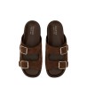 LEATHER SLIDER SANDAL