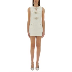 BOUCLÉ MINI DRESS WITH BOW