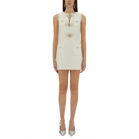BOUCLÉ MINI DRESS WITH BOW