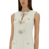 BOUCLÉ MINI DRESS WITH BOW