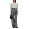 WIDE-LEG PANTS IN WOOL CHINÉ