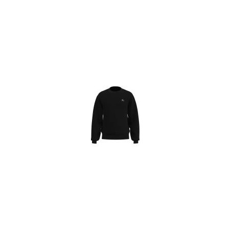 Cotton sweatshirt with logo embroidery