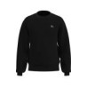 Cotton sweatshirt with logo embroidery