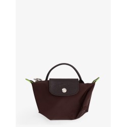 Le Pliage nylon handbag with leather inserts