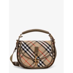 Clip Messenger Burberry Check fabric shoulder bag