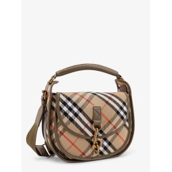 Clip Messenger Burberry Check fabric shoulder bag