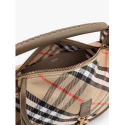 Clip Messenger Burberry Check fabric shoulder bag