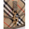 Clip Messenger Burberry Check fabric shoulder bag