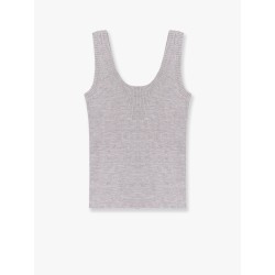 Cashmere and wool tank top with Monili detail
