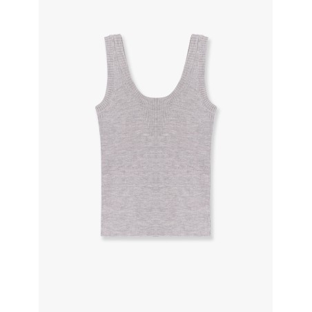 Cashmere and wool tank top with Monili detail