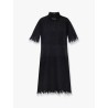 Lace dress with cotton inserts and organic silk