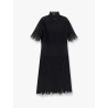 Lace dress with cotton inserts and organic silk
