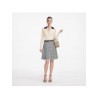 Wool cardigan with contrasting collar