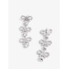 Brass earrings with crystals