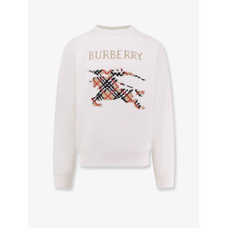 Cotton sweatshirt with logo embroidery