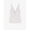 Viscose top with lace inserts