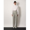 Certified wool trousers with wide leg
