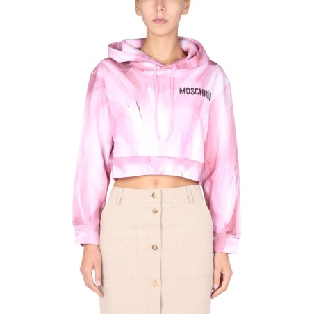 "ART THEME" CROPPED SWEATSHIRT