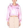 "ART THEME" CROPPED SWEATSHIRT