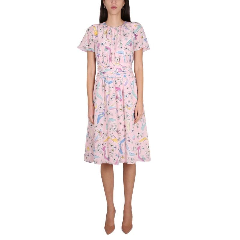 "HEELS AND FLOWERS" DRESS