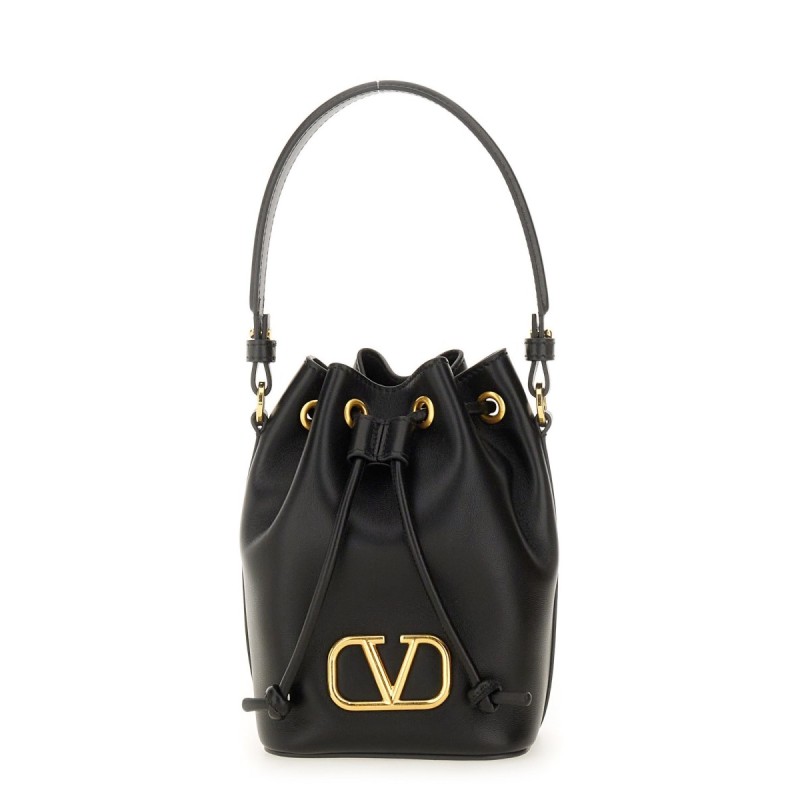 "VLOGO SINGATURE" MINI BUCKET BAG