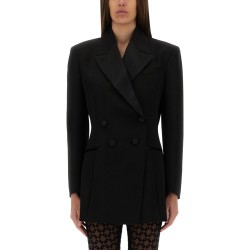 WOOL JACKET WITH PLEATED BACK