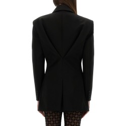 WOOL JACKET WITH PLEATED BACK