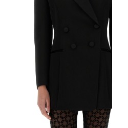 WOOL JACKET WITH PLEATED BACK